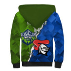 Custom Raiders And Knights Sherpa Hoodie Together Dynamic Style