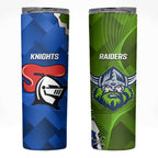 Custom Raiders And Knights Skinny Tumbler Together Dynamic Style