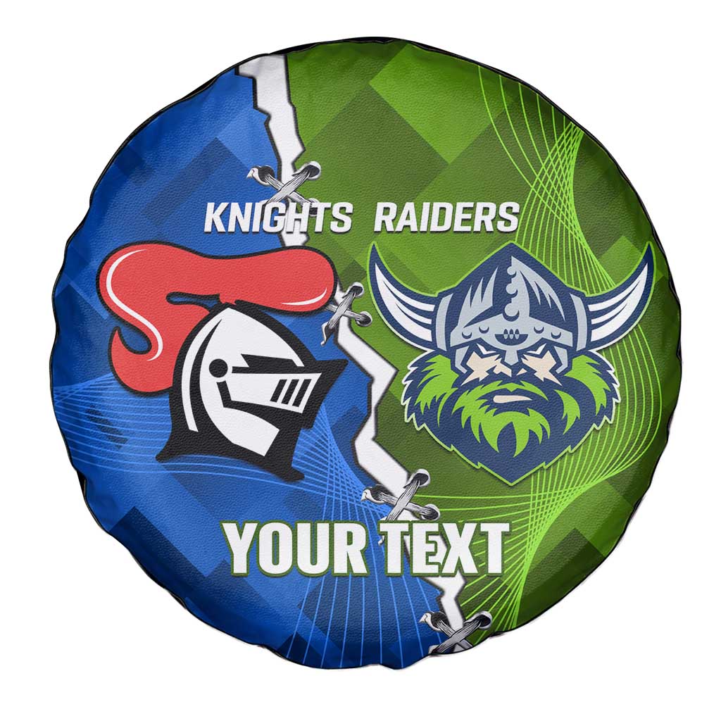 Custom Raiders And Knights Spare Tire Cover Together Dynamic Style
