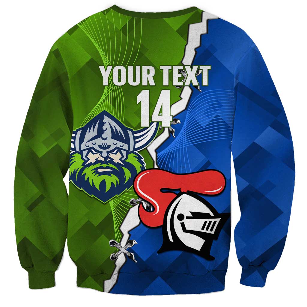 Custom Raiders And Knights Sweatshirt Together Dynamic Style