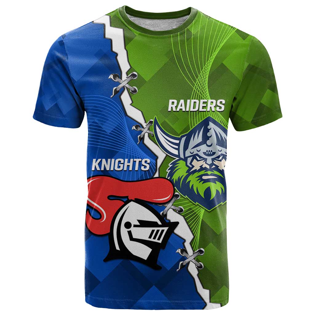 Custom Raiders And Knights T Shirt Together Dynamic Style