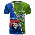 Custom Raiders And Knights T Shirt Together Dynamic Style