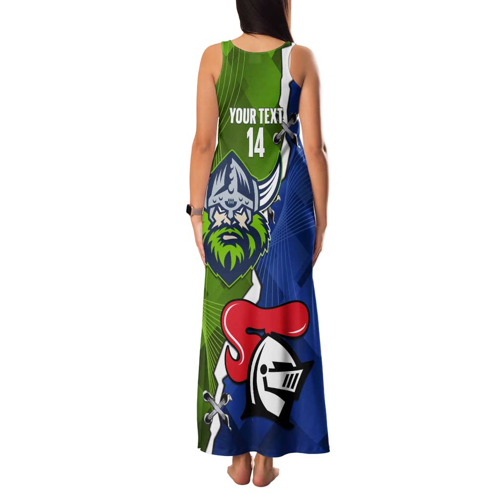 Custom Raiders And Knights Tank Maxi Dress Together Dynamic Style