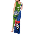 Custom Raiders And Knights Tank Maxi Dress Together Dynamic Style