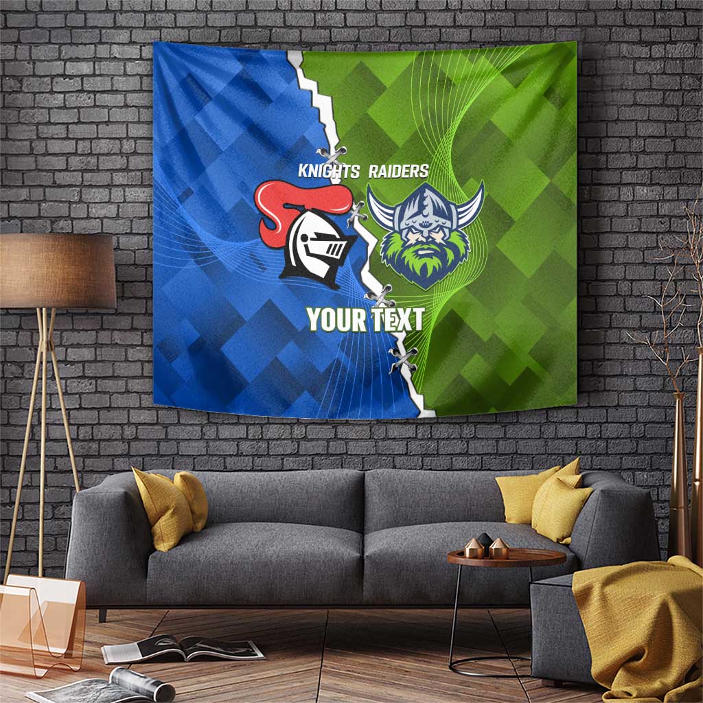 Custom Raiders And Knights Tapestry Together Dynamic Style