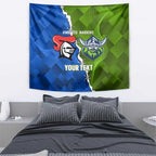 Custom Raiders And Knights Tapestry Together Dynamic Style