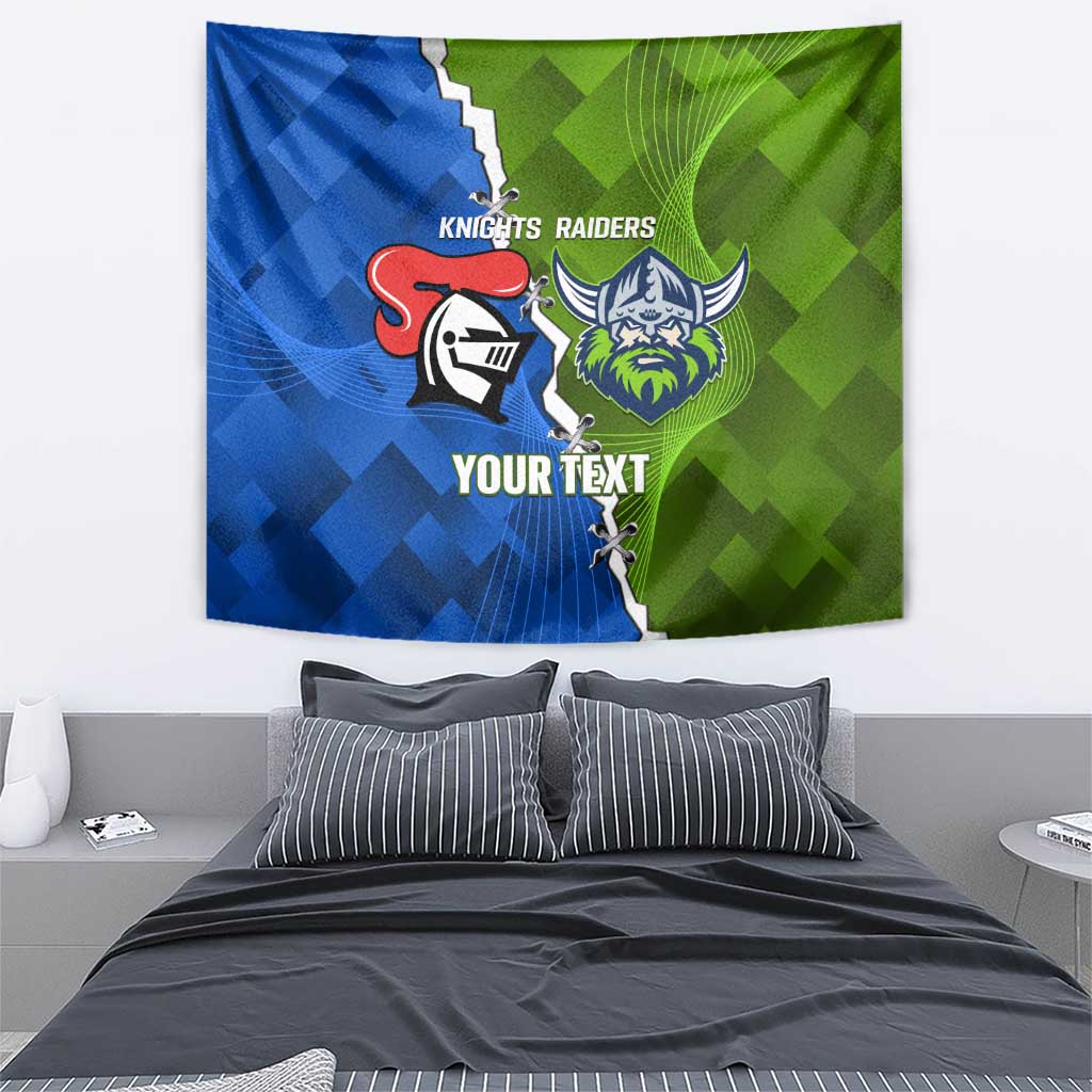 Custom Raiders And Knights Tapestry Together Dynamic Style