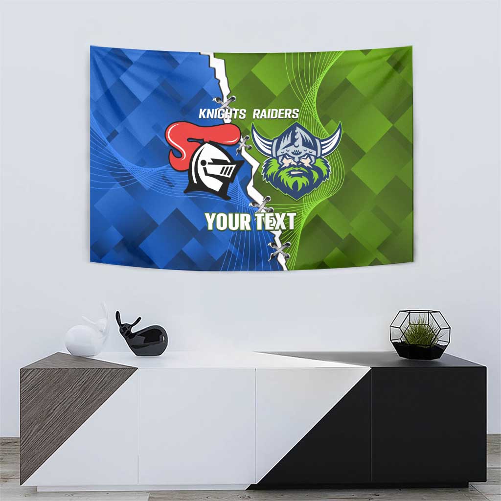 Custom Raiders And Knights Tapestry Together Dynamic Style
