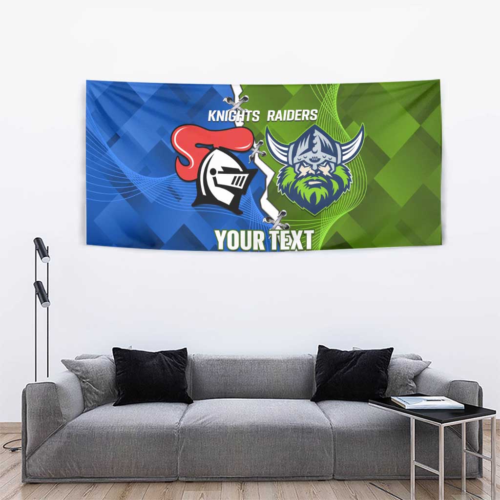 Custom Raiders And Knights Tapestry Together Dynamic Style