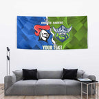 Custom Raiders And Knights Tapestry Together Dynamic Style