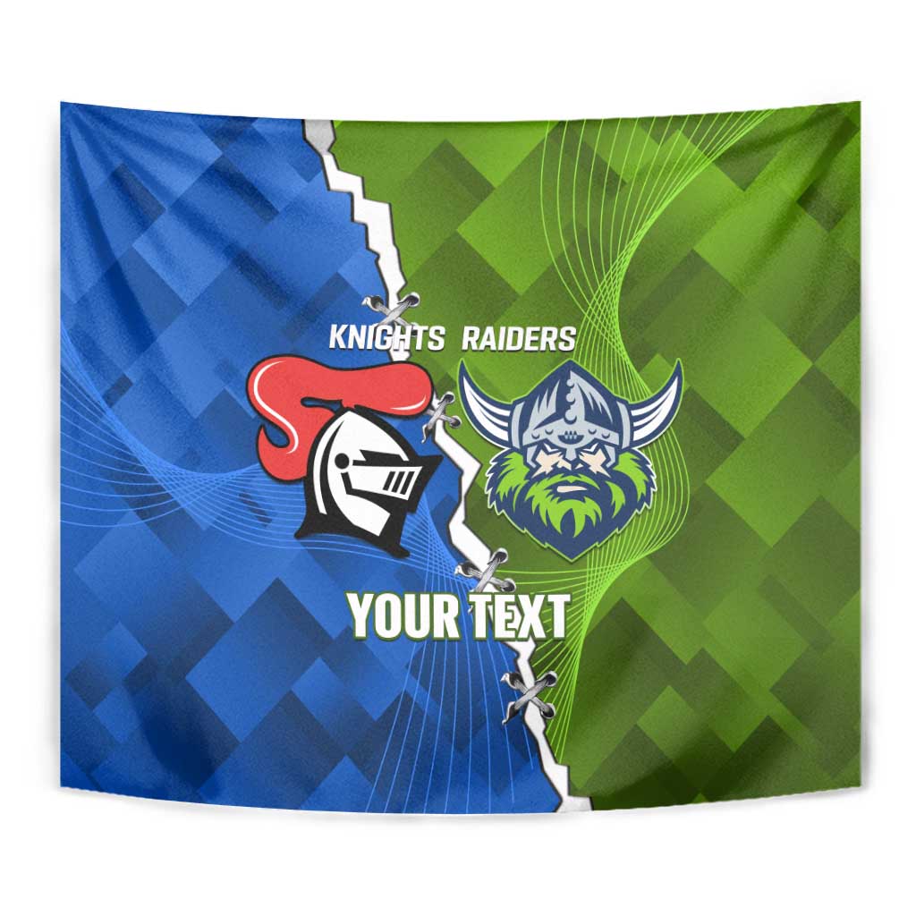 Custom Raiders And Knights Tapestry Together Dynamic Style