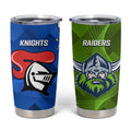 Custom Raiders And Knights Tumbler Cup Together Dynamic Style