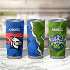 Custom Raiders And Knights Tumbler Cup Together Dynamic Style