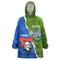 Custom Raiders And Knights Wearable Blanket Hoodie Together Dynamic Style