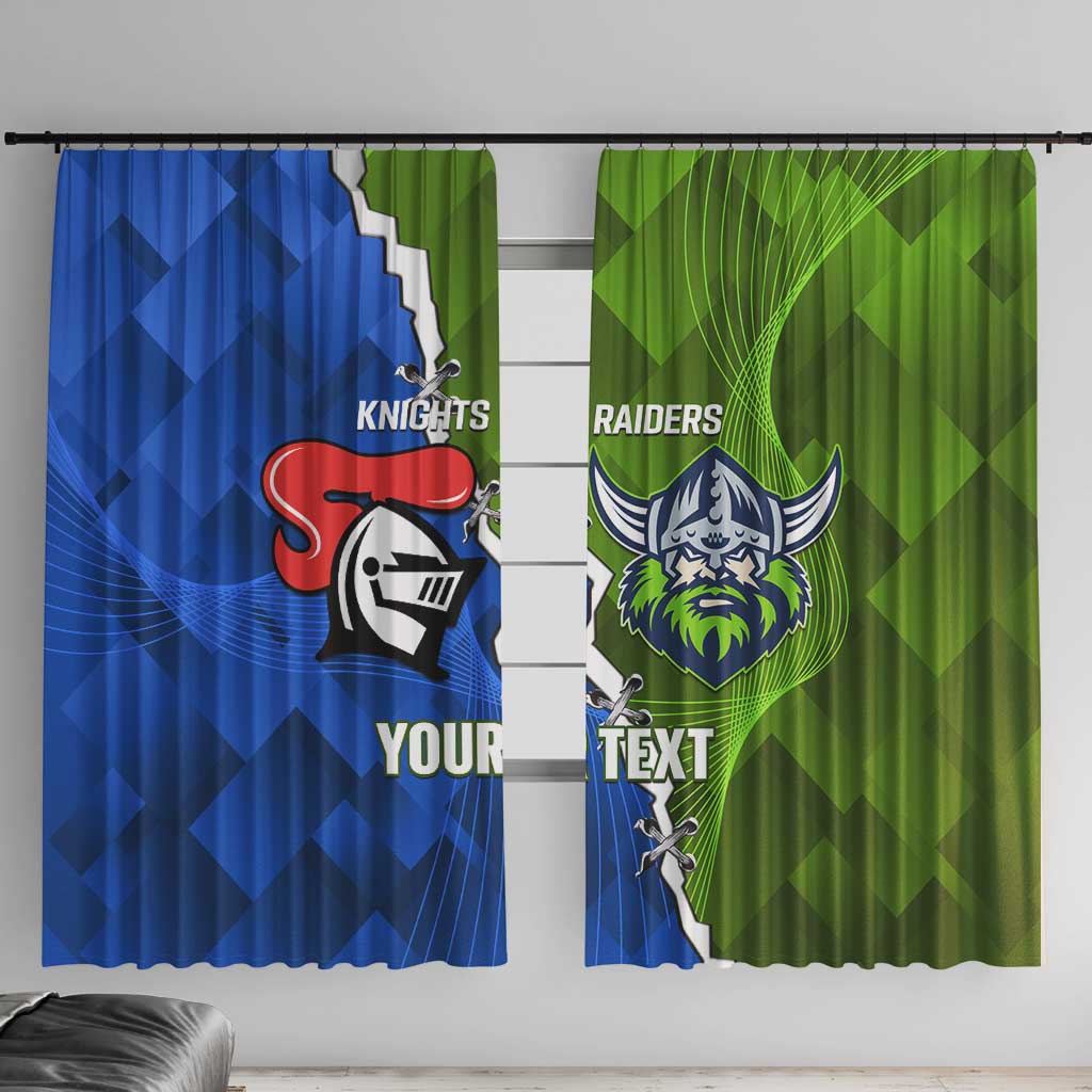 Custom Raiders And Knights Window Curtain Together Dynamic Style