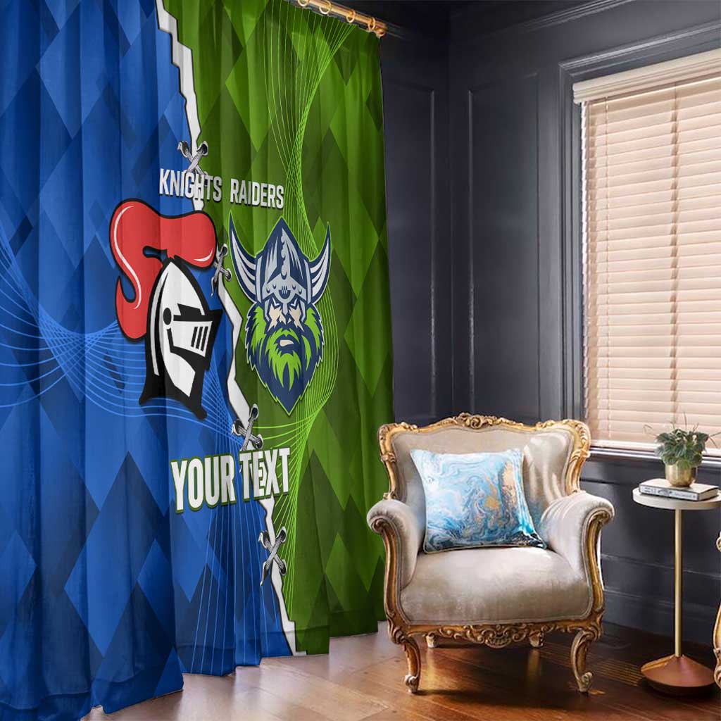 Custom Raiders And Knights Window Curtain Together Dynamic Style