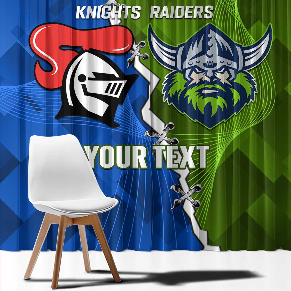 Custom Raiders And Knights Window Curtain Together Dynamic Style