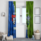 Custom Raiders And Knights Window Curtain Together Dynamic Style