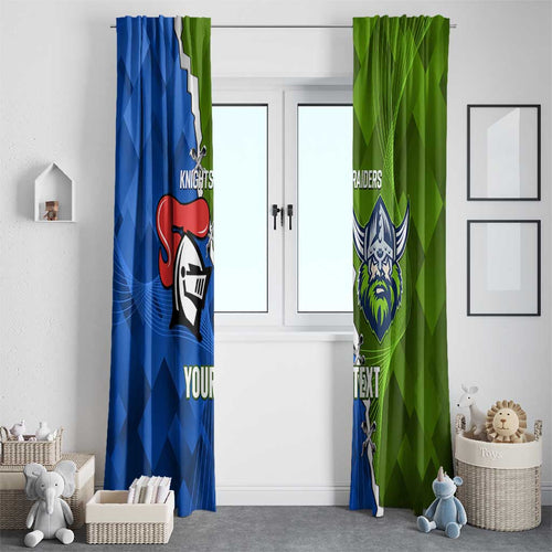 Custom Raiders And Knights Window Curtain Together Dynamic Style