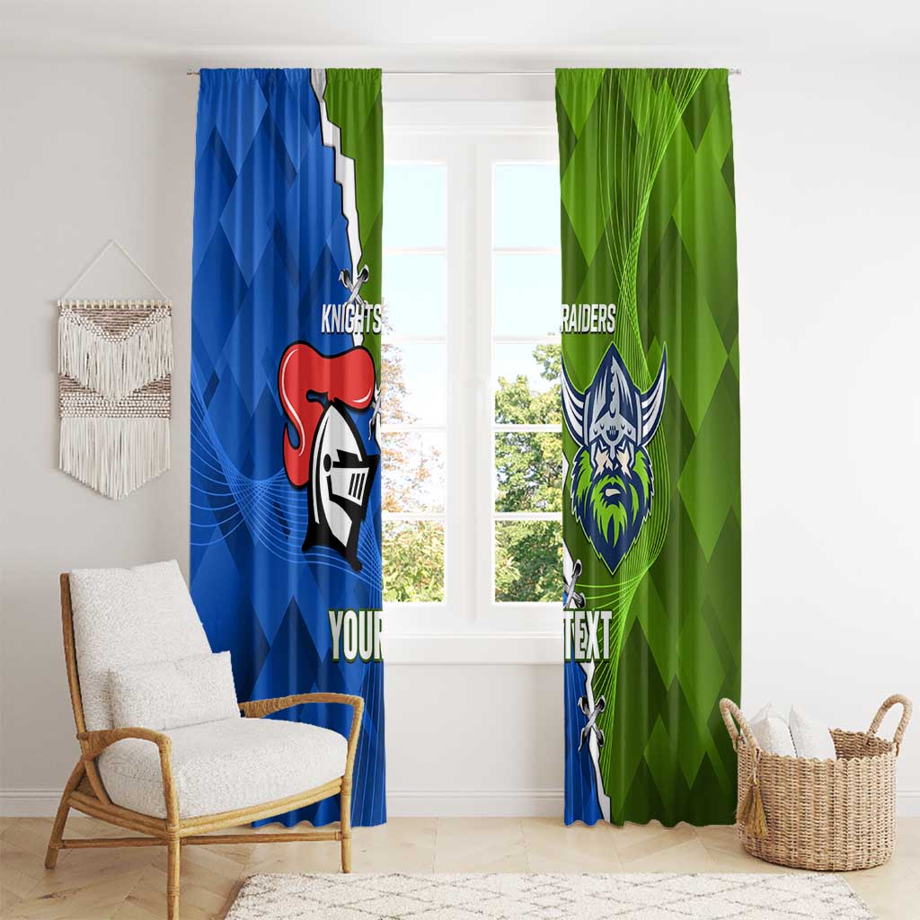 Custom Raiders And Knights Window Curtain Together Dynamic Style