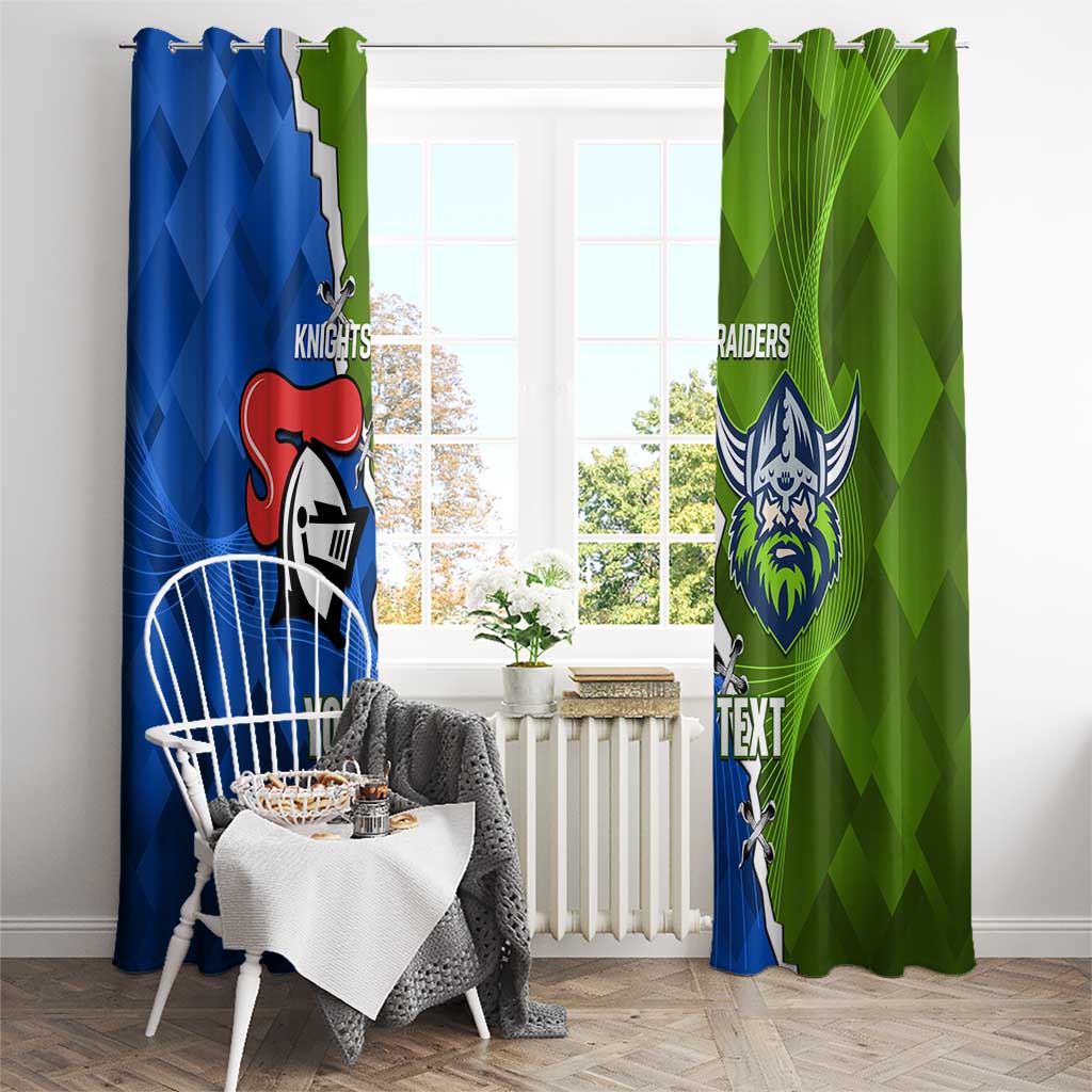 Custom Raiders And Knights Window Curtain Together Dynamic Style