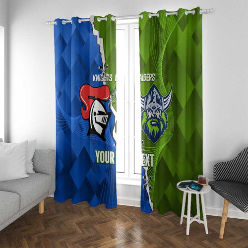 Custom Raiders And Knights Window Curtain Together Dynamic Style