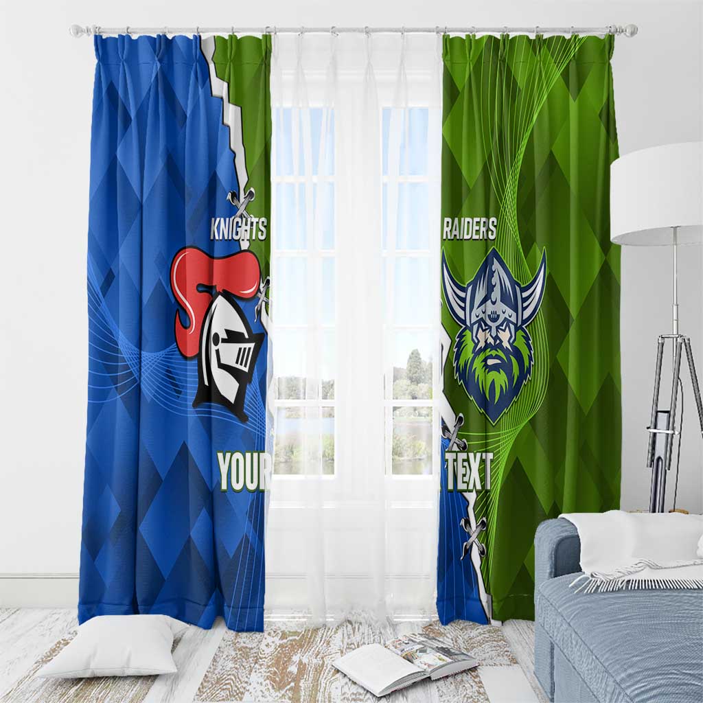 Custom Raiders And Knights Window Curtain Together Dynamic Style