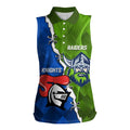 Custom Raiders And Knights Women Sleeveless Polo Shirt Together Dynamic Style