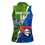 Custom Raiders And Knights Women Sleeveless Polo Shirt Together Dynamic Style