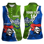 Custom Raiders And Knights Women Sleeveless Polo Shirt Together Dynamic Style