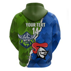Custom Raiders And Knights Zip Hoodie Together Dynamic Style