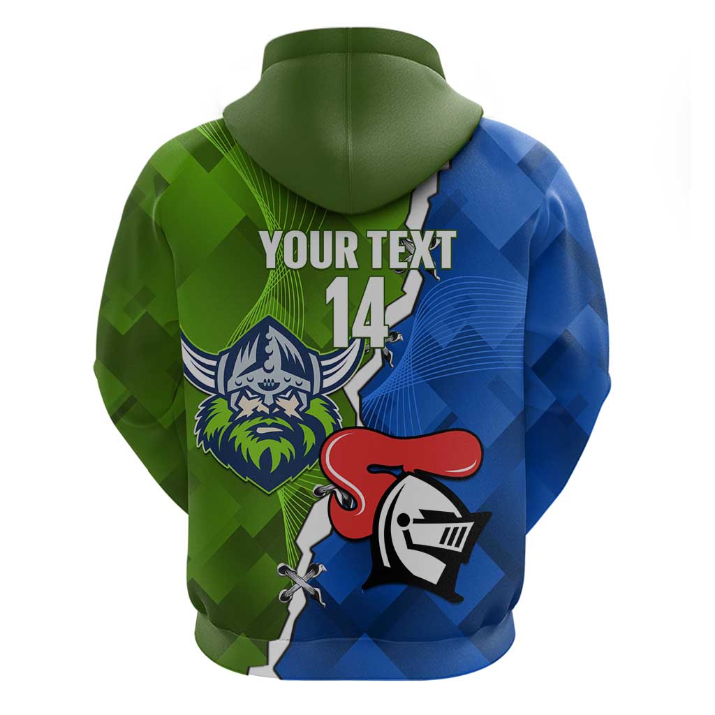 Custom Raiders And Knights Zip Hoodie Together Dynamic Style