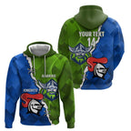 Custom Raiders And Knights Zip Hoodie Together Dynamic Style