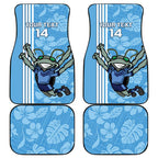 Custom NSW Blues Rugby Car Mats Cockroaches Polynesian Pattern Tropical Vibes