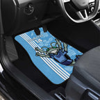 Custom NSW Blues Rugby Car Mats Cockroaches Polynesian Pattern Tropical Vibes