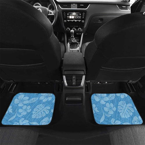 Custom NSW Blues Rugby Car Mats Cockroaches Polynesian Pattern Tropical Vibes