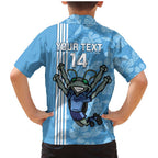 Custom NSW Blues Rugby Family Matching Mermaid Dress and Hawaiian Shirt Cockroaches Polynesian Pattern Tropical Vibes