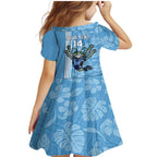 Custom NSW Blues Rugby Family Matching Mermaid Dress and Hawaiian Shirt Cockroaches Polynesian Pattern Tropical Vibes