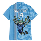 Custom NSW Blues Rugby Family Matching Mermaid Dress and Hawaiian Shirt Cockroaches Polynesian Pattern Tropical Vibes