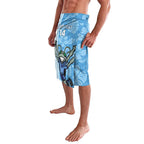 Custom NSW Blues Rugby Lavalava Cockroaches Polynesian Pattern Tropical Vibes