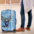 Custom NSW Blues Rugby Luggage Cover Cockroaches Polynesian Pattern Tropical Vibes
