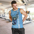 Custom NSW Blues Rugby Men Tank Top Cockroaches Polynesian Pattern Tropical Vibes