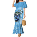 Custom NSW Blues Rugby Mermaid Dress Cockroaches Polynesian Pattern Tropical Vibes