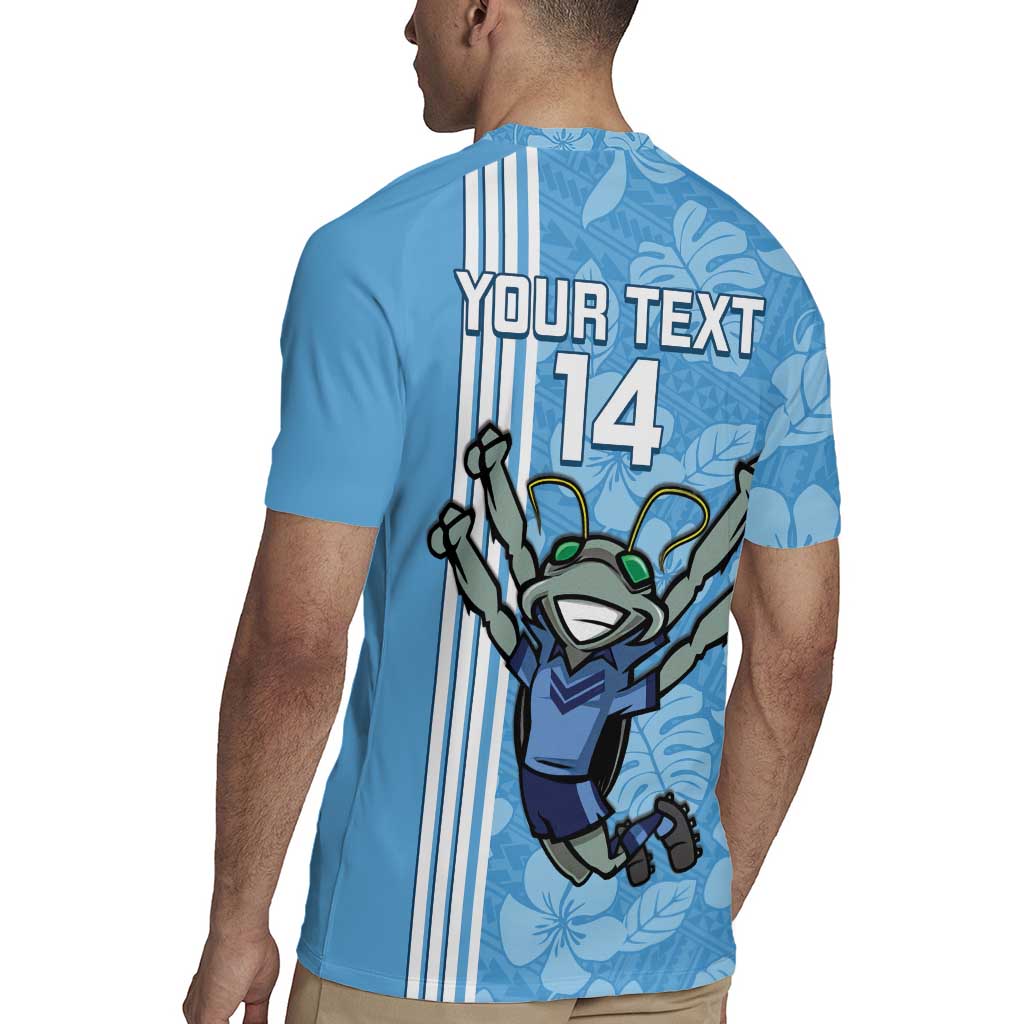 Custom NSW Blues Rugby Rugby Jersey Cockroaches Polynesian Pattern Tropical Vibes