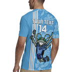 Custom NSW Blues Rugby Rugby Jersey Cockroaches Polynesian Pattern Tropical Vibes