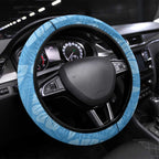 NSW Blues Rugby Steering Wheel Cover Cockroaches Polynesian Pattern Tropical Vibes