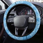 NSW Blues Rugby Steering Wheel Cover Cockroaches Polynesian Pattern Tropical Vibes