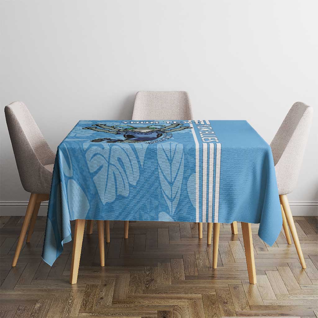 Custom NSW Blues Rugby Tablecloth Cockroaches Polynesian Pattern Tropical Vibes