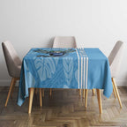 Custom NSW Blues Rugby Tablecloth Cockroaches Polynesian Pattern Tropical Vibes