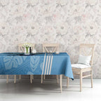 Custom NSW Blues Rugby Tablecloth Cockroaches Polynesian Pattern Tropical Vibes